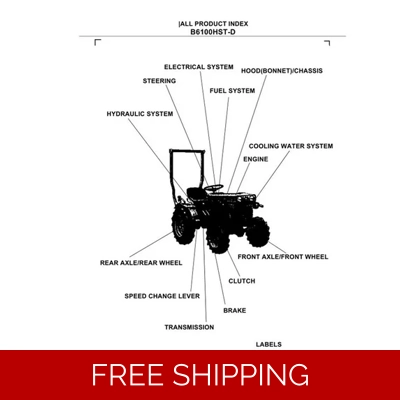 KUBOTA B6100HST-D PARTS MANUAL KUBOTA B6100HST-D PARTS MANUAL